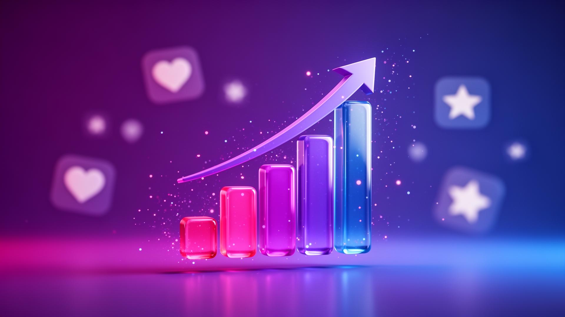 Crescimento nas redes sociais